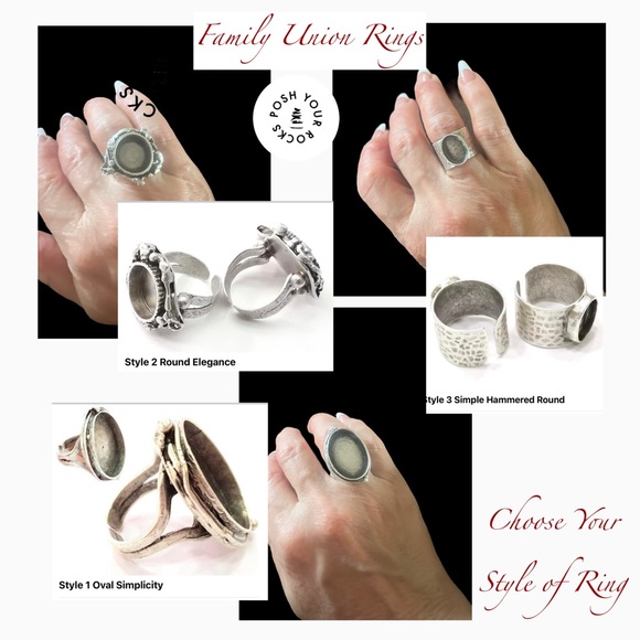 Handmade Family Union Rings - Picture 3 of 8
